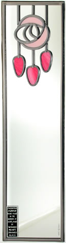 Mackintosh Rose and Dewdrops in Pale Pink and Marbled Pink 